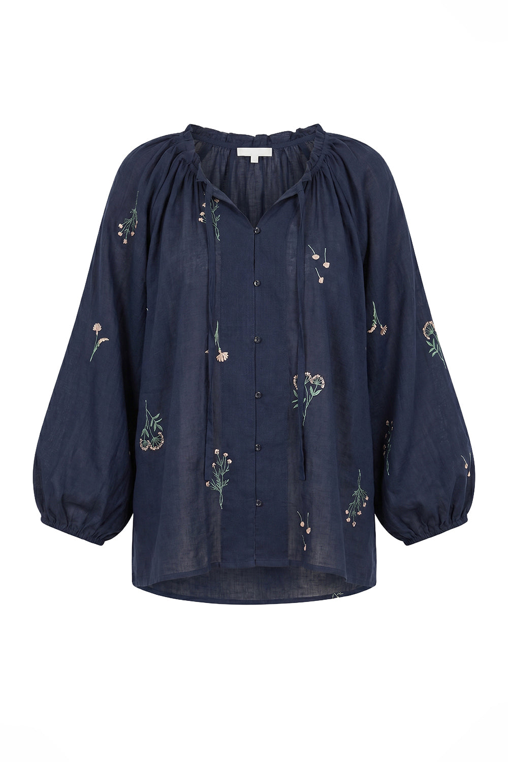 Nova Neck Tie Blouse in Seraphine