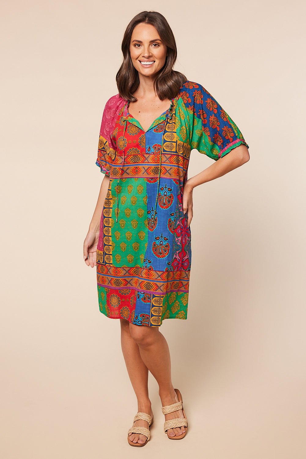 Panama Shift Dress in Elodie