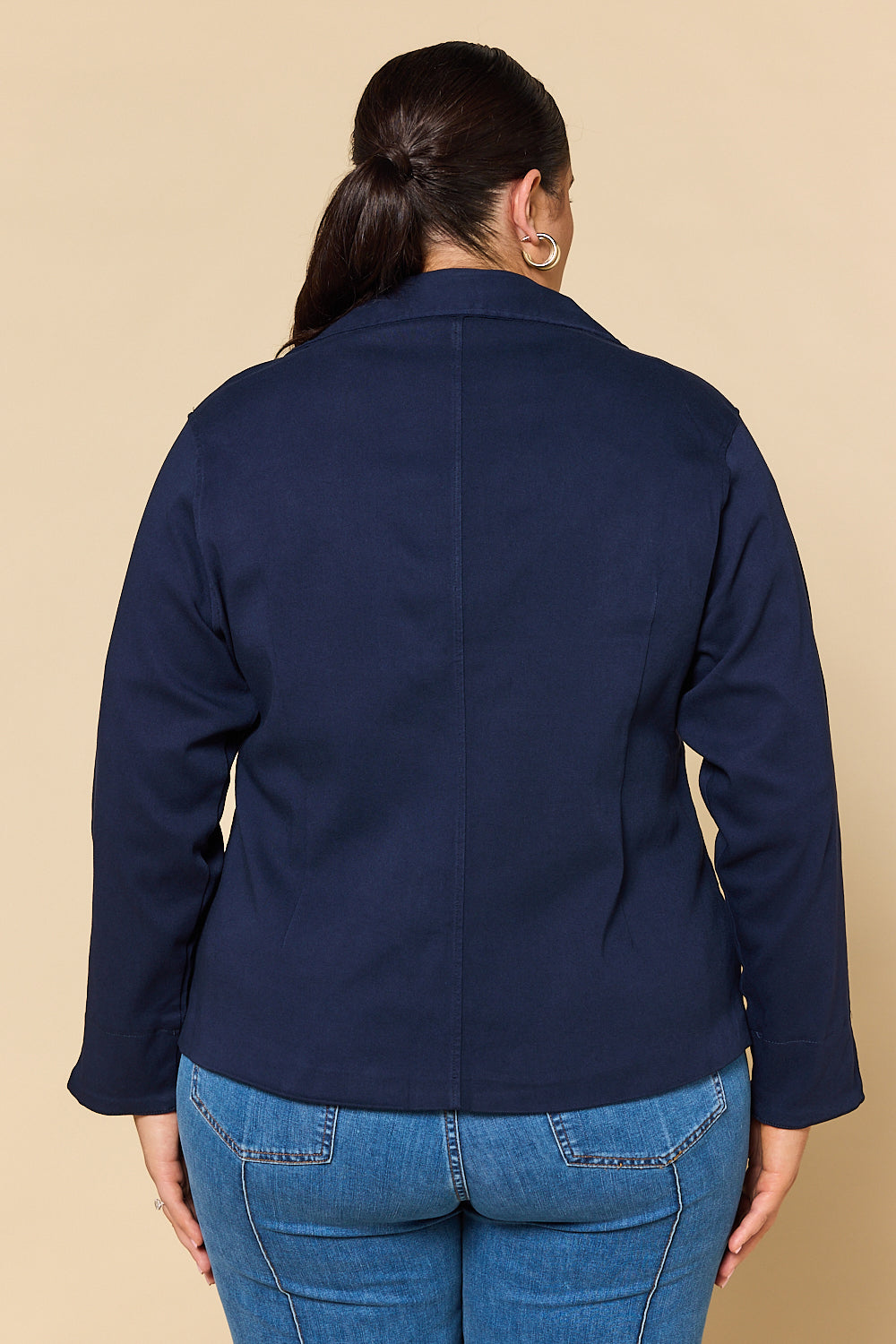 Adrift Ponte Blazer in Navy