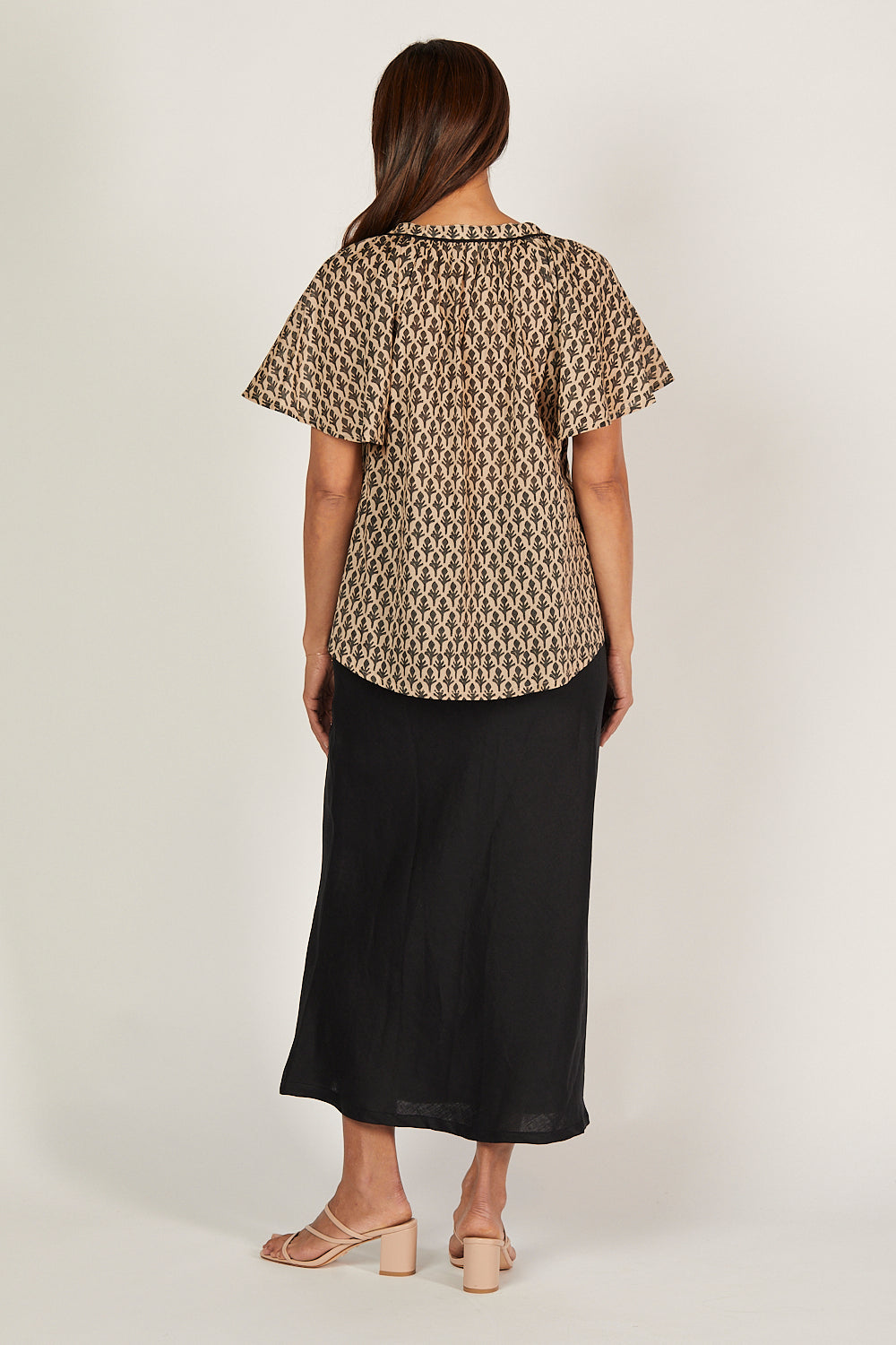 Quinn Short Sleeve Top in Woodlet