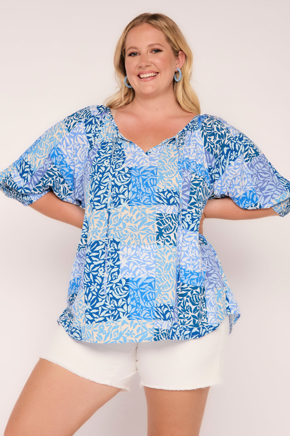 Robin Peasant Top in Salty Seas