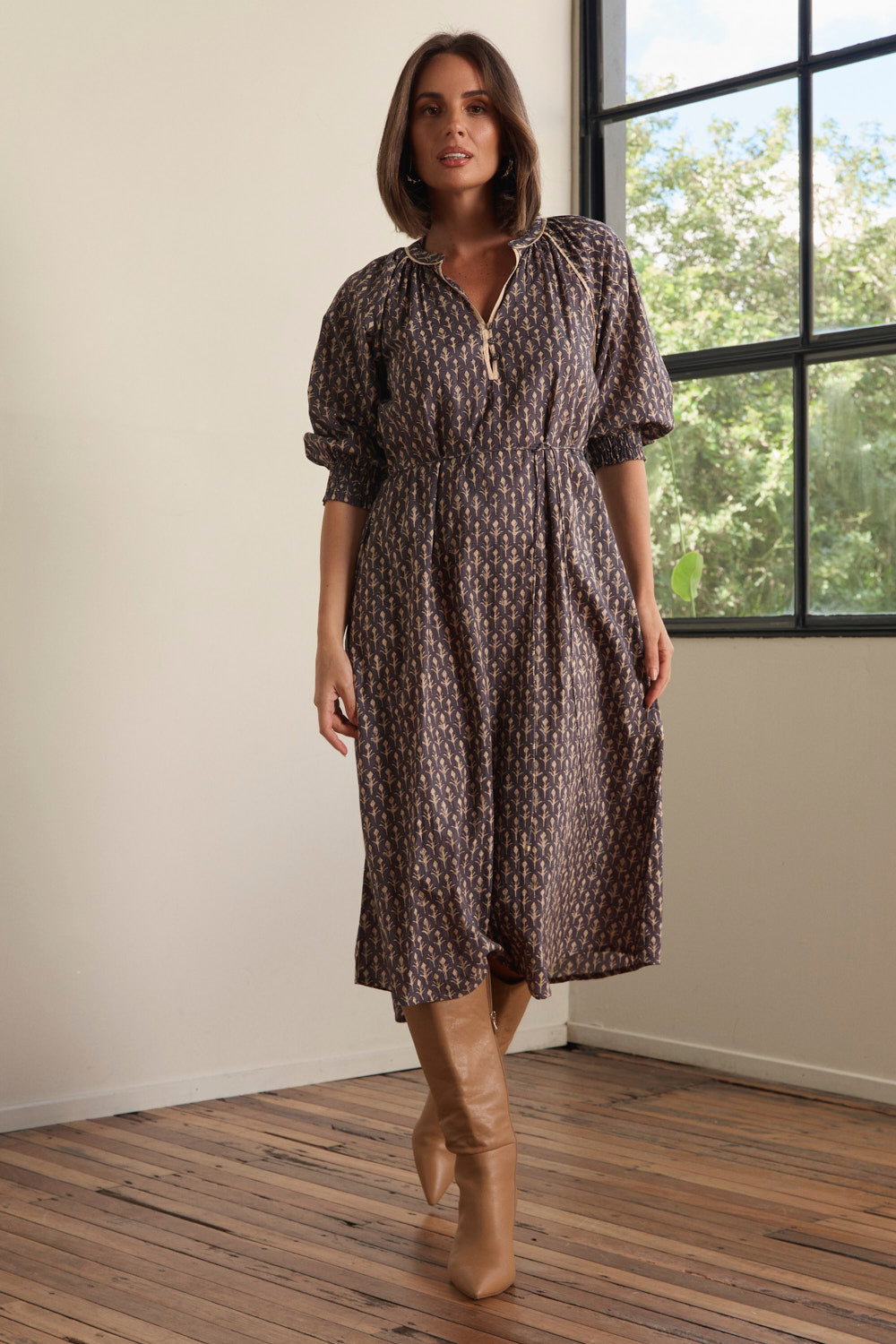 Robin Tunic Dress in Wildfern