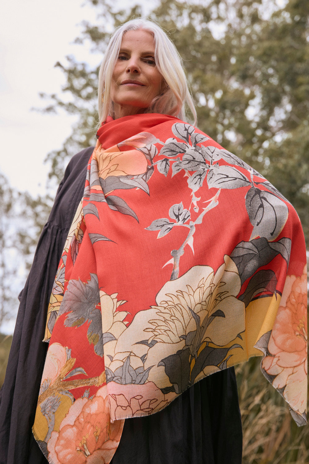 Ruby Botanica Scarf