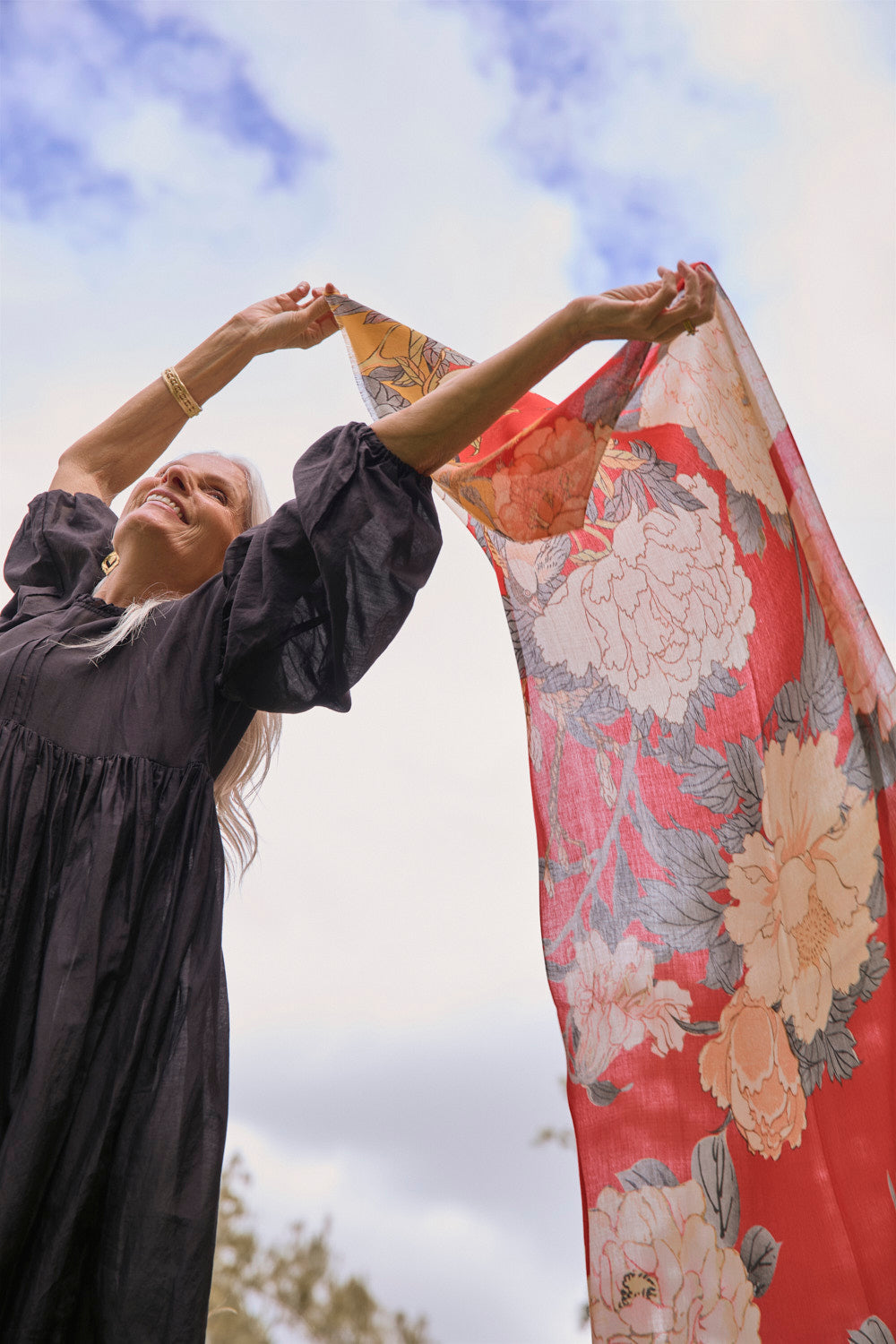Ruby Botanica Scarf