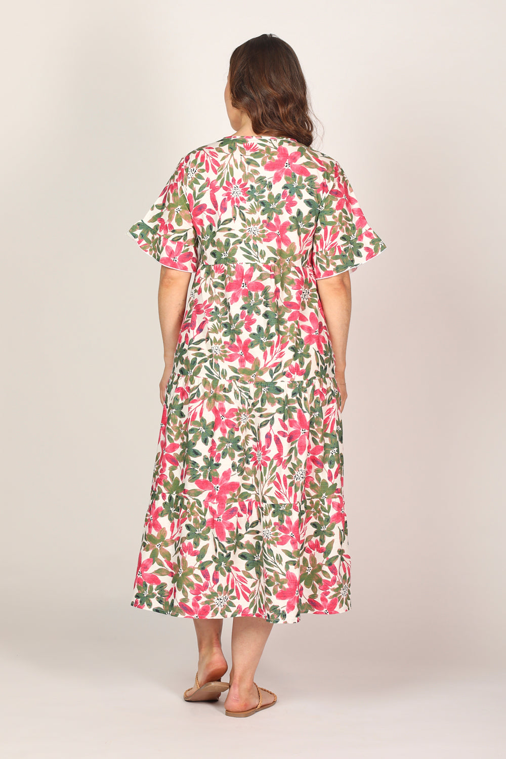 Sabrina Maxi Dress in Azalea Amore