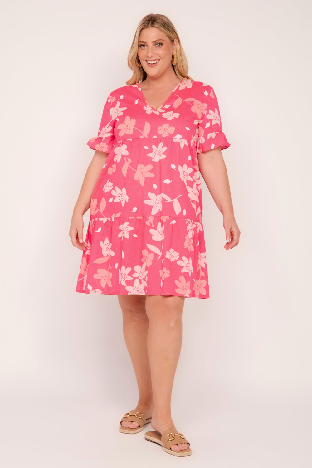 Sabrina Short Dress in Lily Breeze