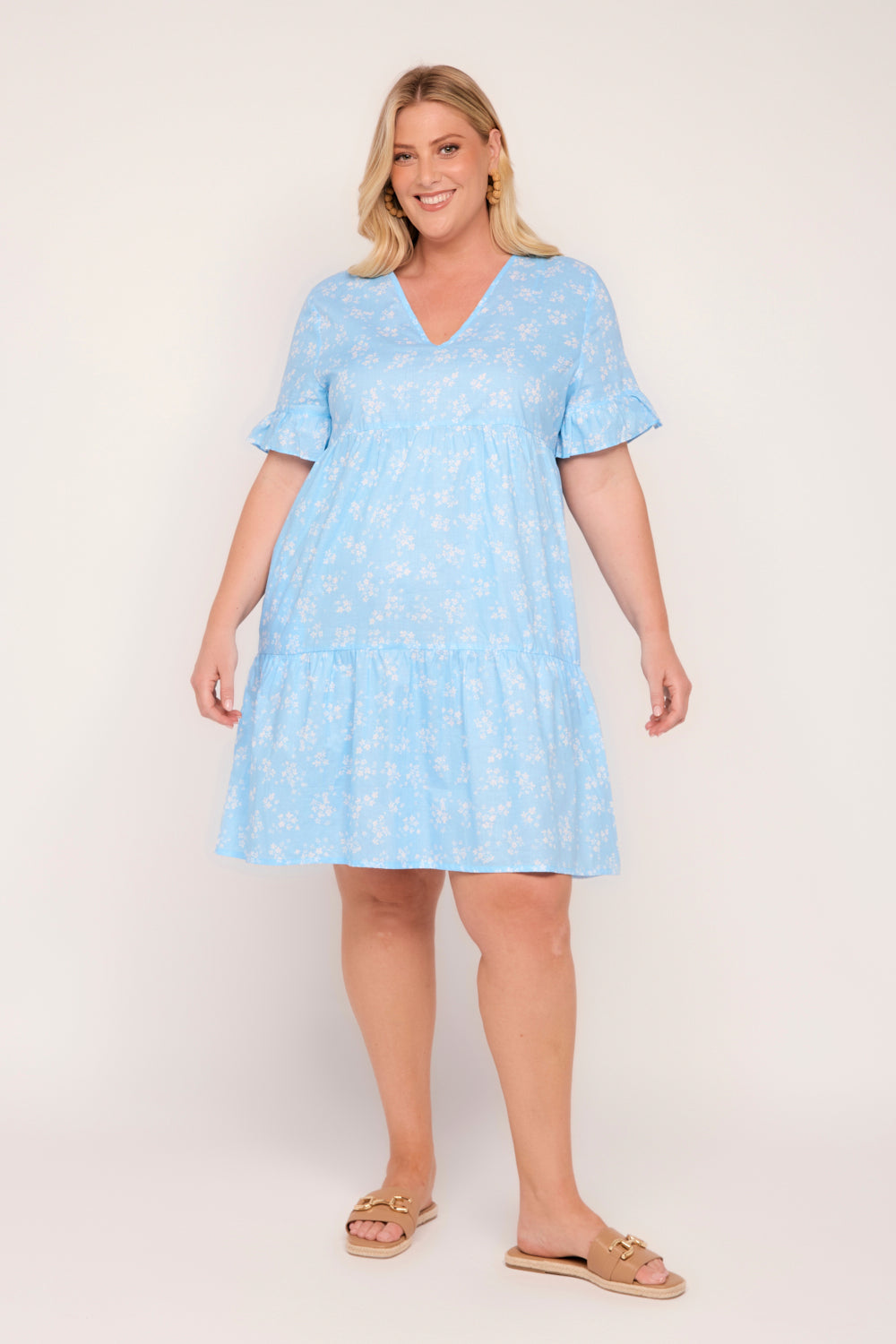 Sabrina Short Dress in Sweet Meadows