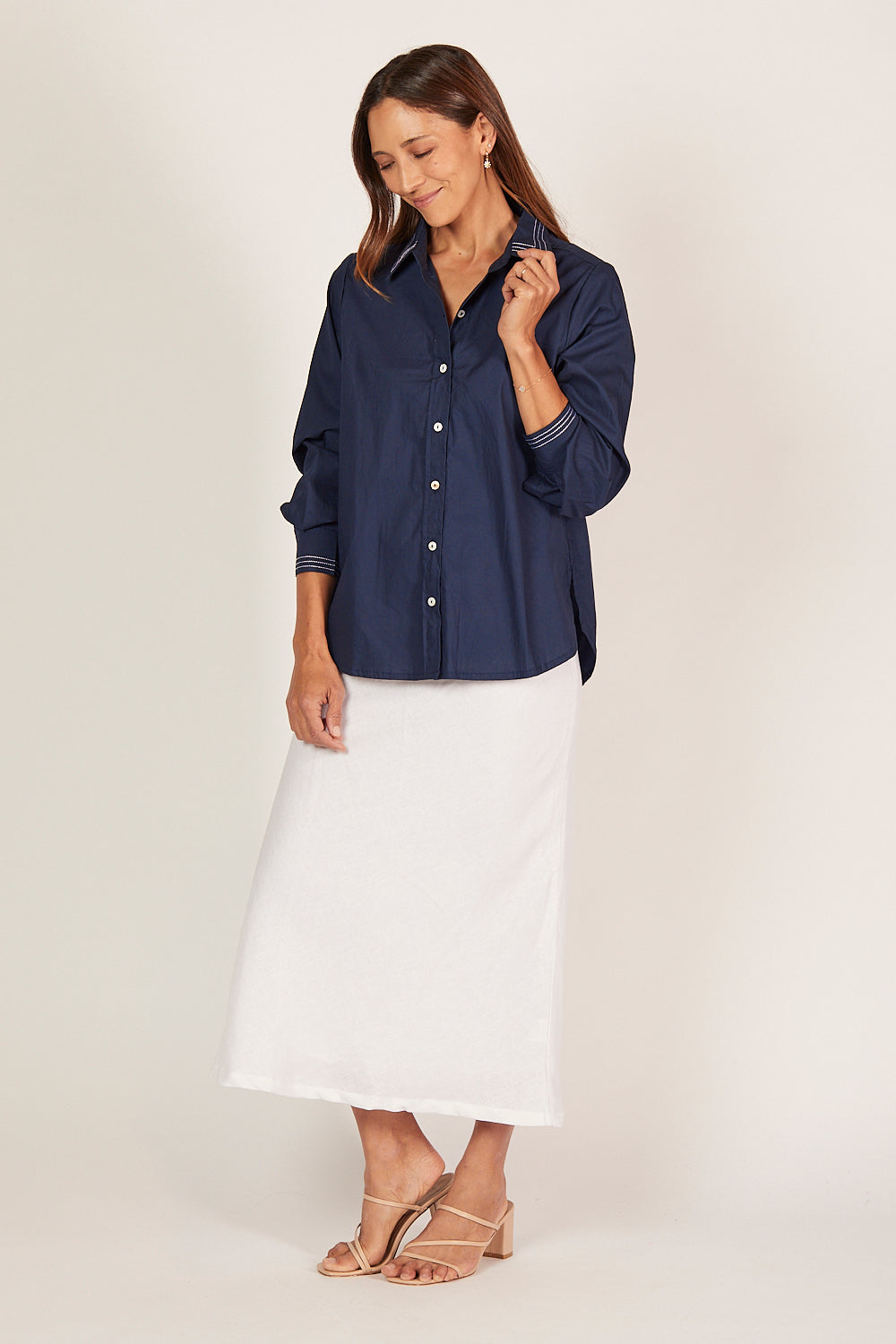 Sam Poplin Shirt in Capri Cove