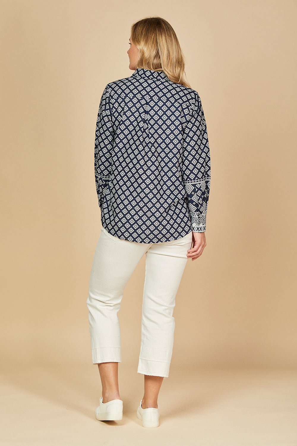 Sam Shirt in Navy Iris