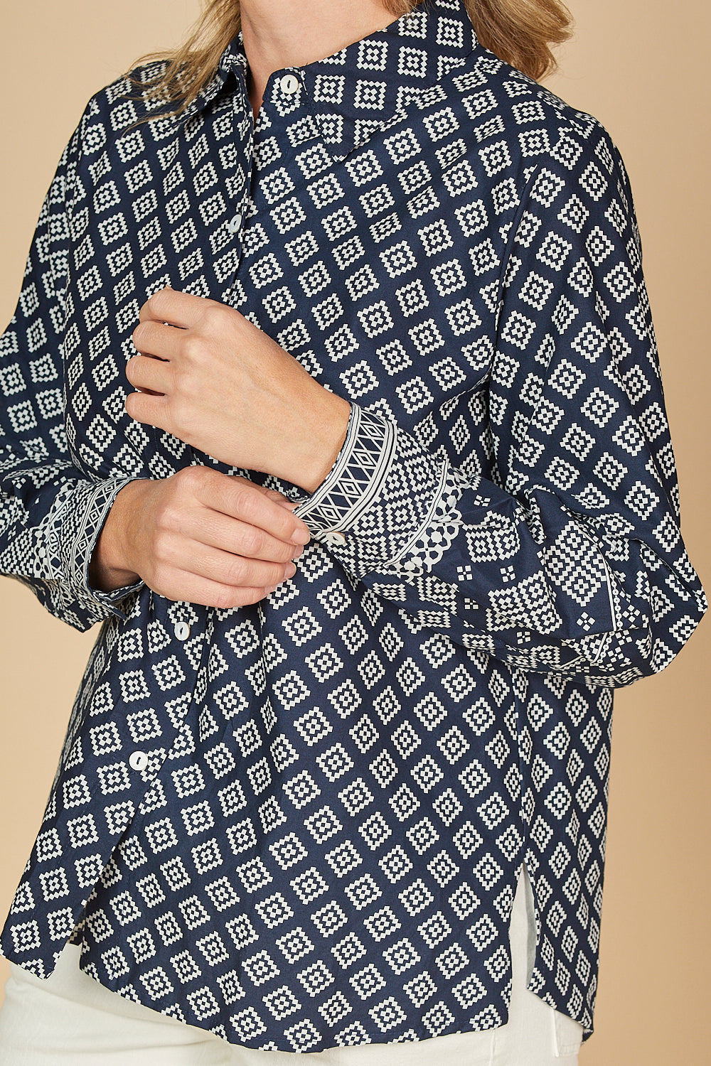 Sam Shirt in Navy Iris