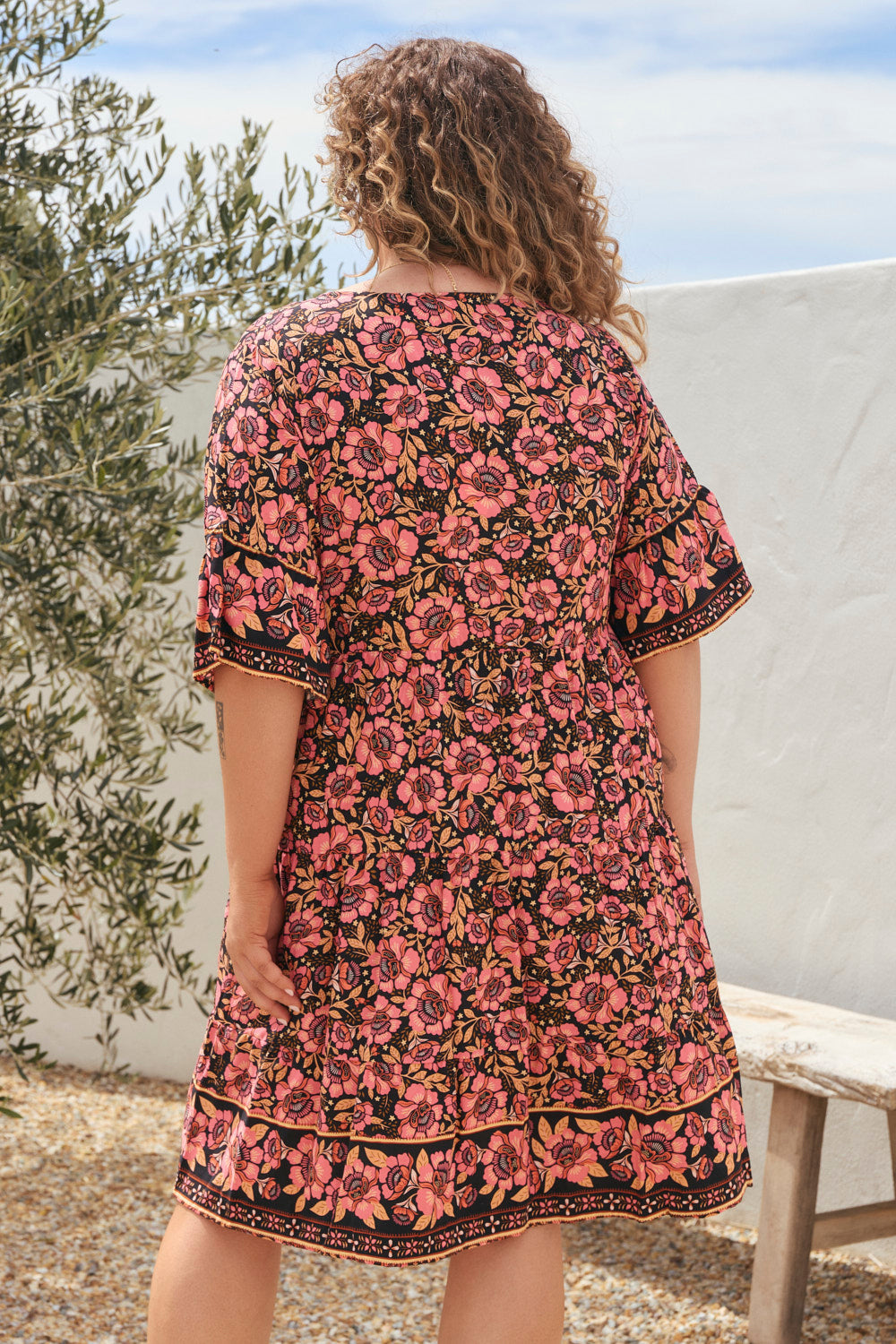 Scout Bell Sleeve Dress in Lunabloom