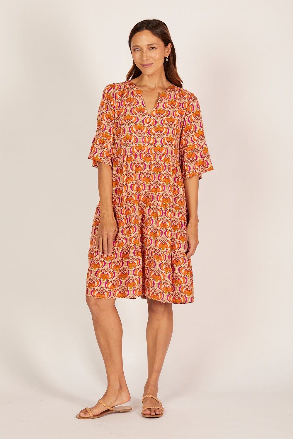 Scout Tiered Dress in Go Go