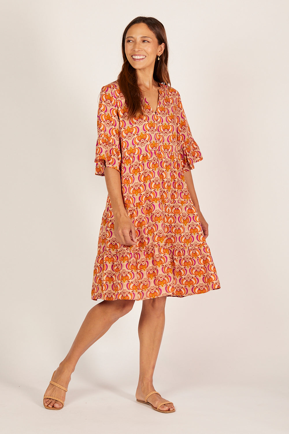 Scout Tiered Dress in Go Go