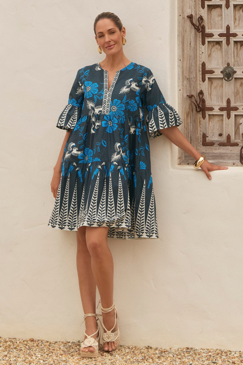 Scout Tiered Dress in Hula Girl