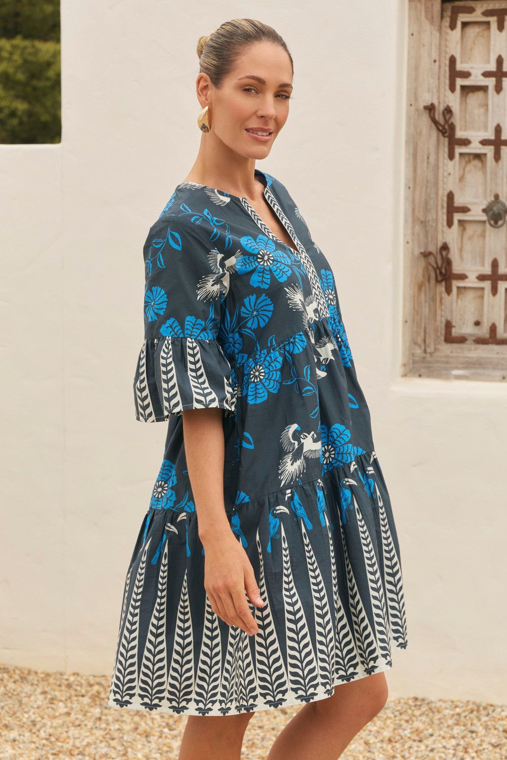 Scout Tiered Dress in Hula Girl