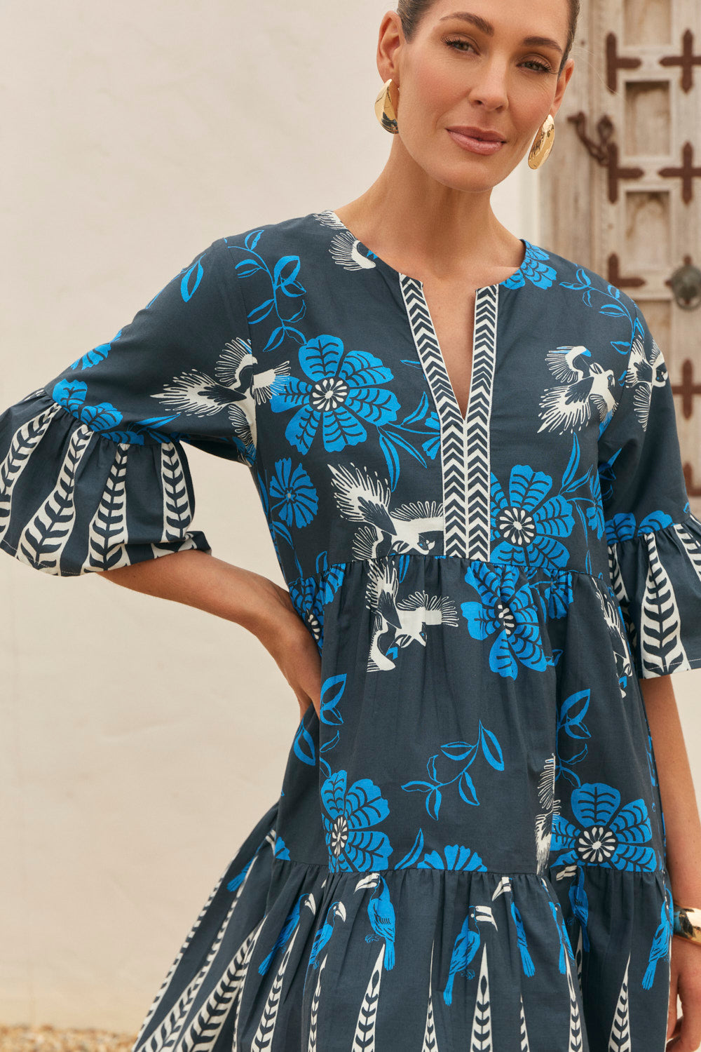 Scout Tiered Dress in Hula Girl