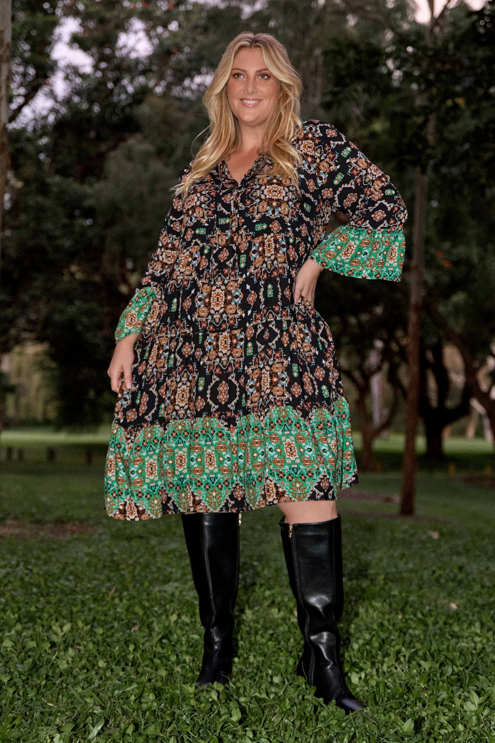 Scout Tiered Dress in Indah