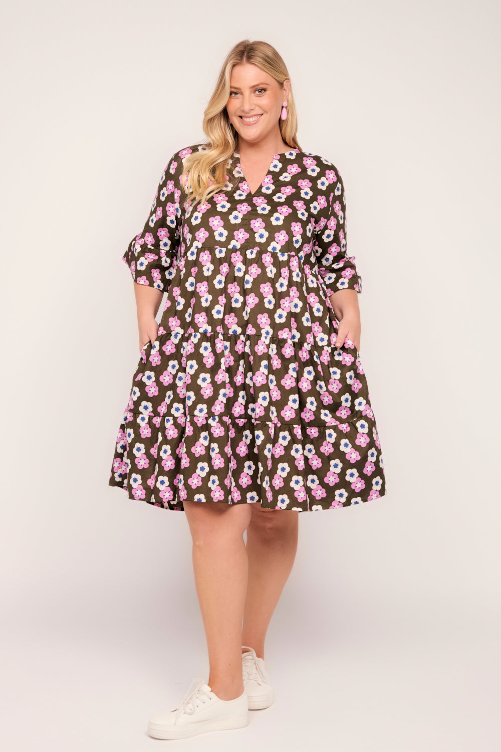 Scout Tiered Dress in Kabuki