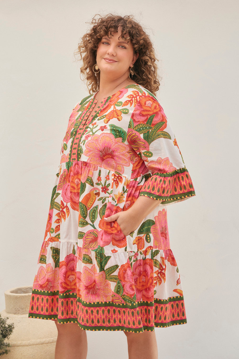 Scout Tiered Dress in La Rambla