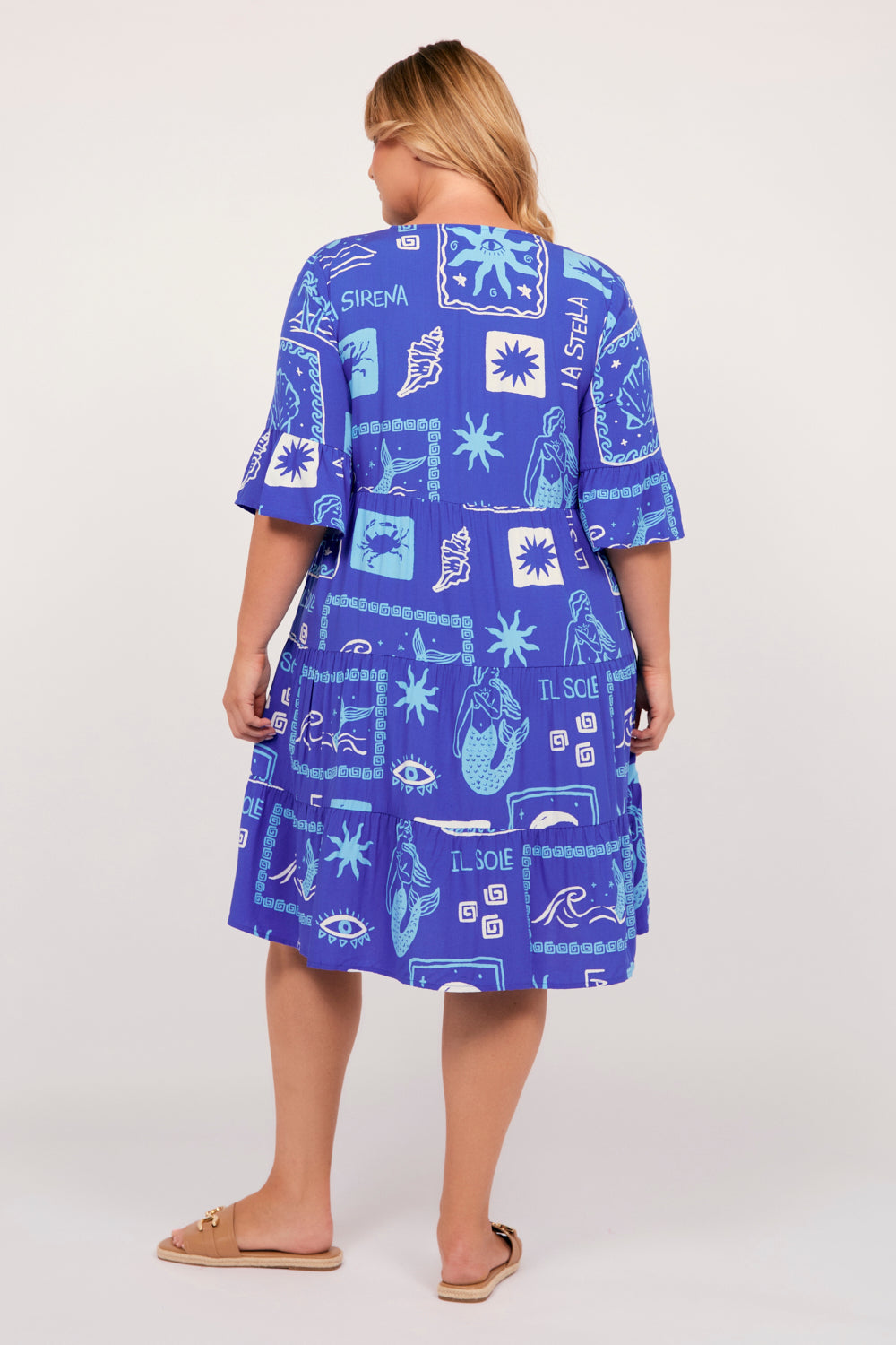 Scout Tiered Dress in Sea Breeze