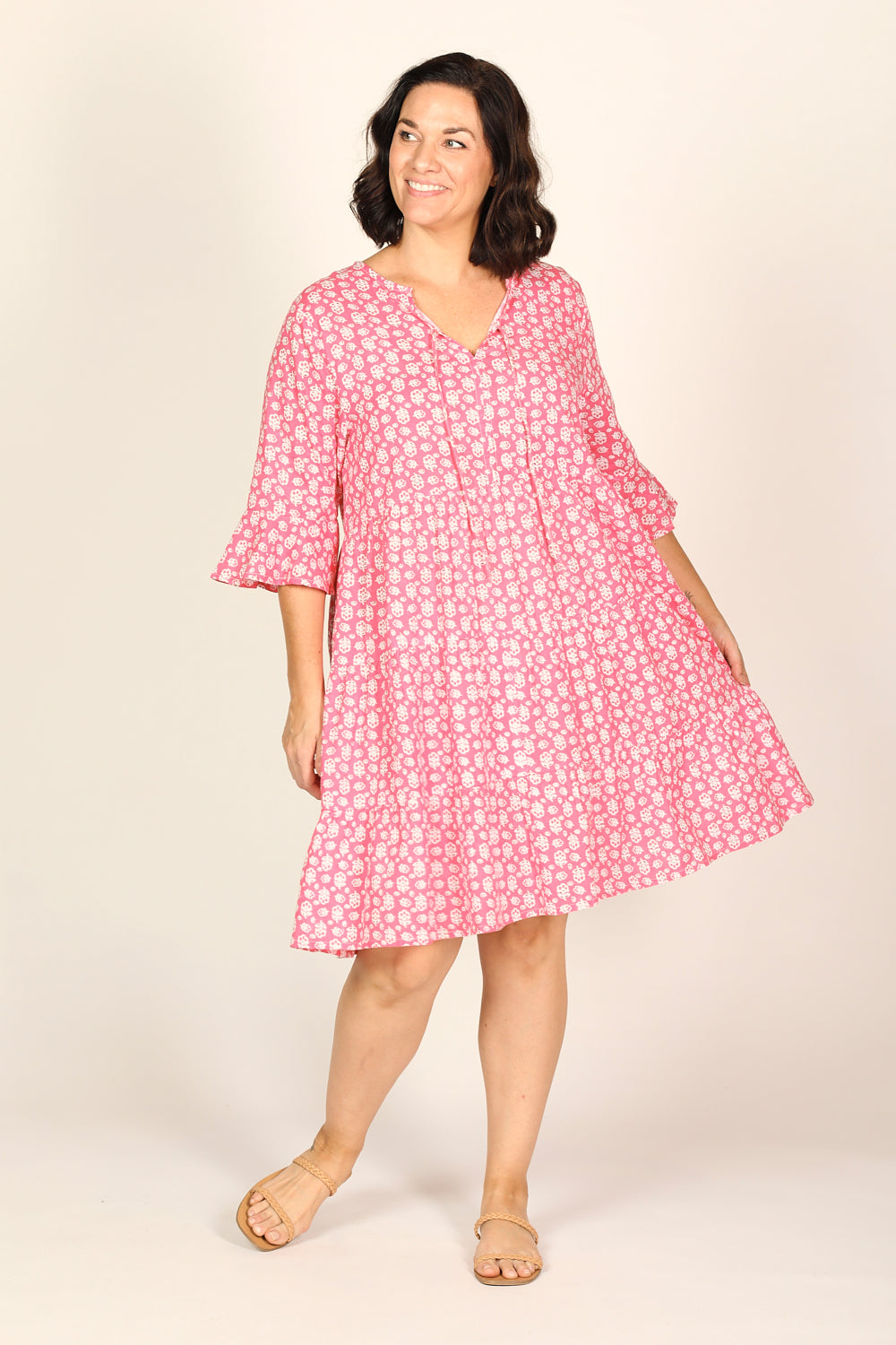 Scout Tiered Dress in Summer Blossoms