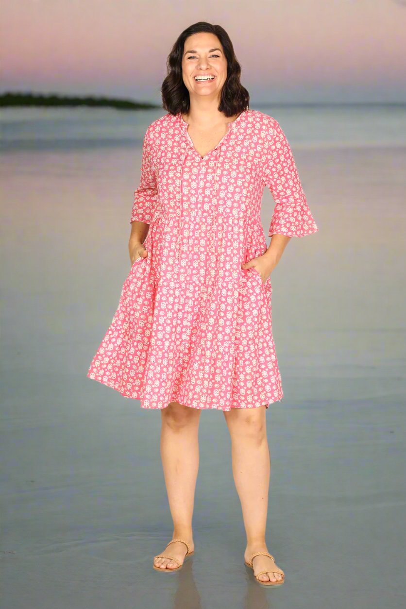 Scout Tiered Dress in Summer Blossoms