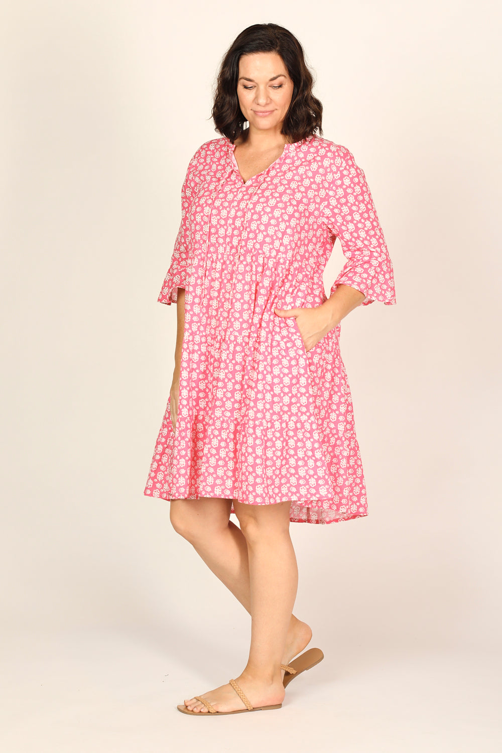 Scout Tiered Dress in Summer Blossoms