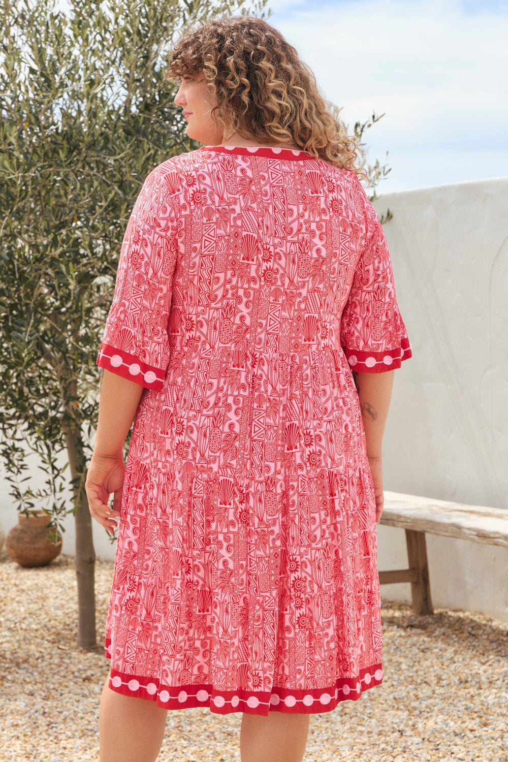 Scout Tiered Dress in Sunkiss