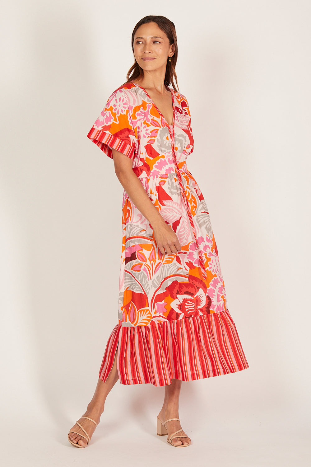 Selma Maxi Dress in Coralene