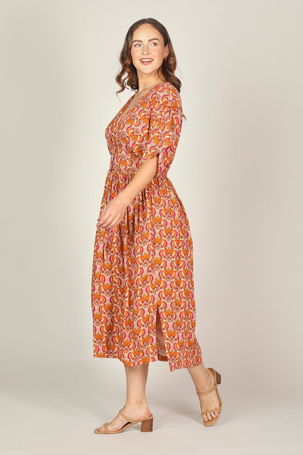 Selma Midi Dress in Go Go