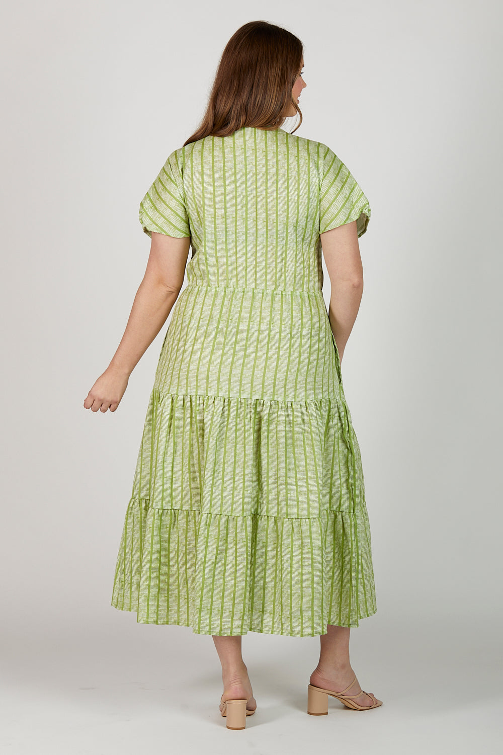 Shari Linen Dress in Sage