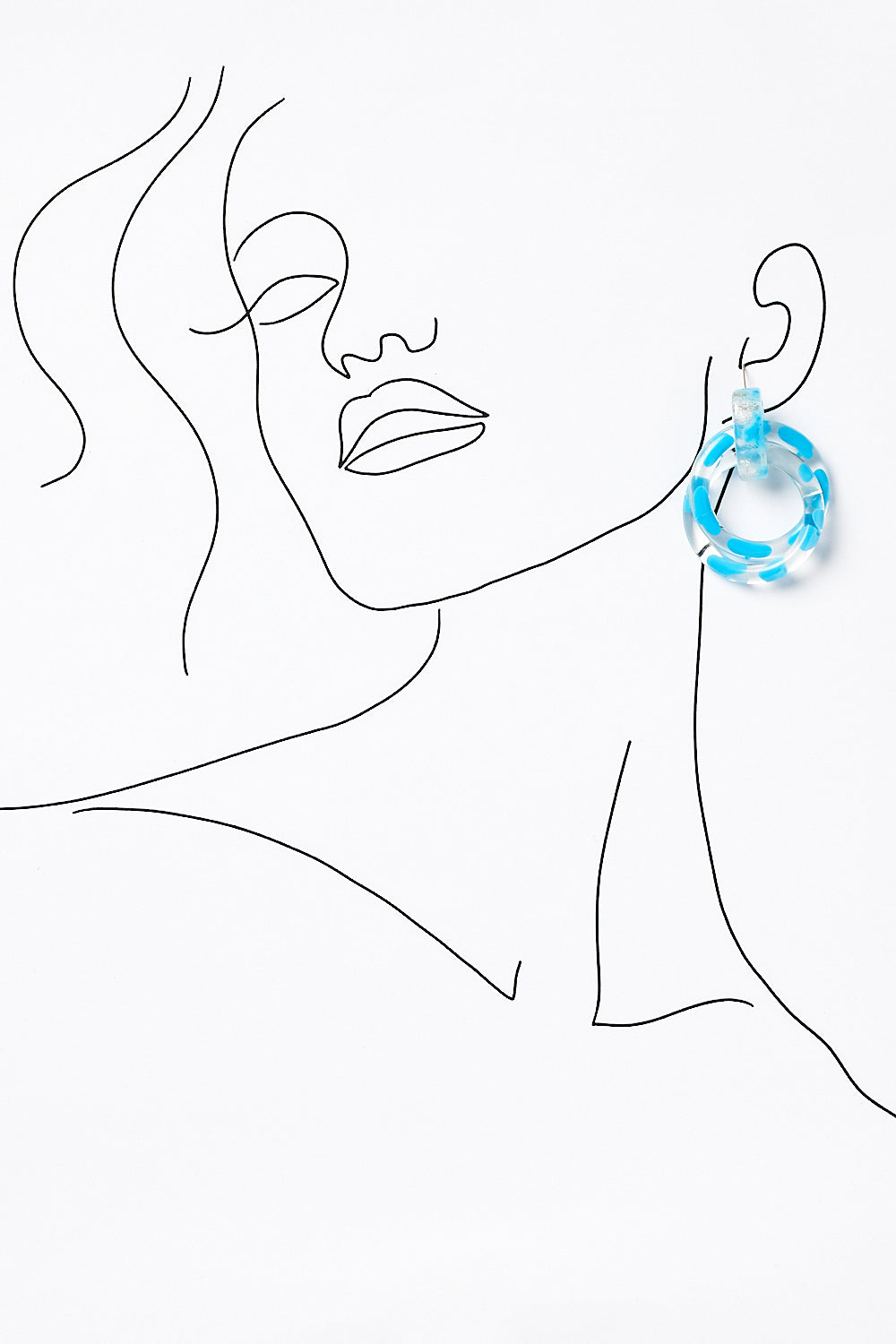 Sky Way Earrings in Aqua