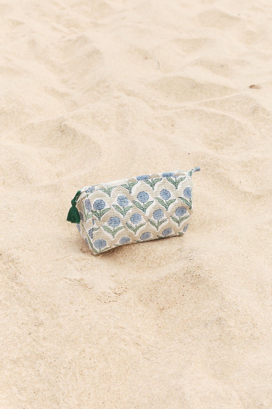 Small Cosmetic Pouch in Blue Blossom