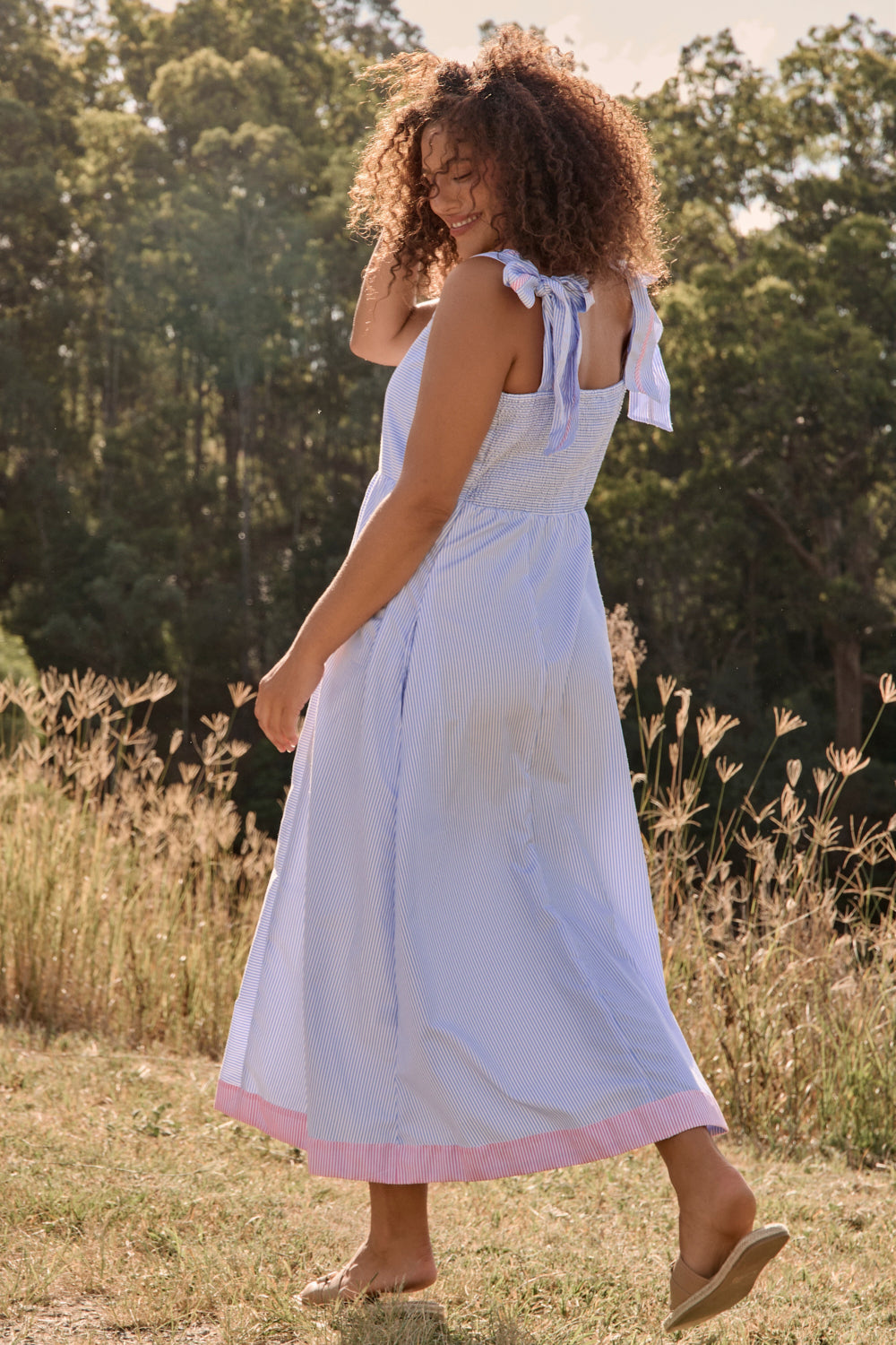 Solene Sun Dress in Sunny Day Stripes