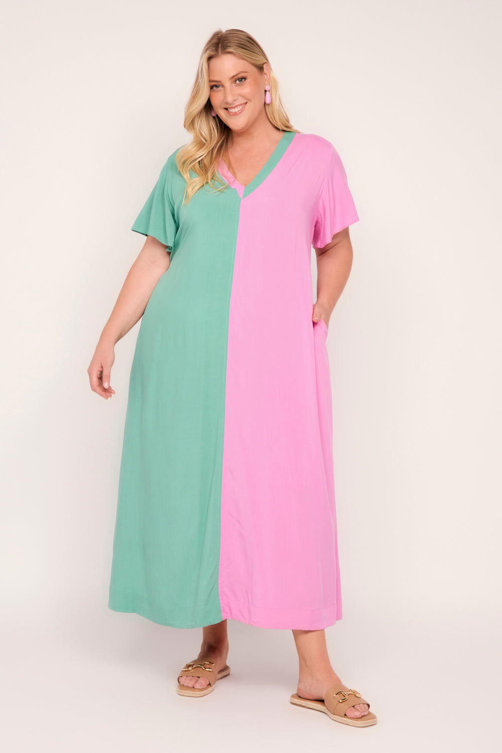 Tamryn Dress in Duo Delight