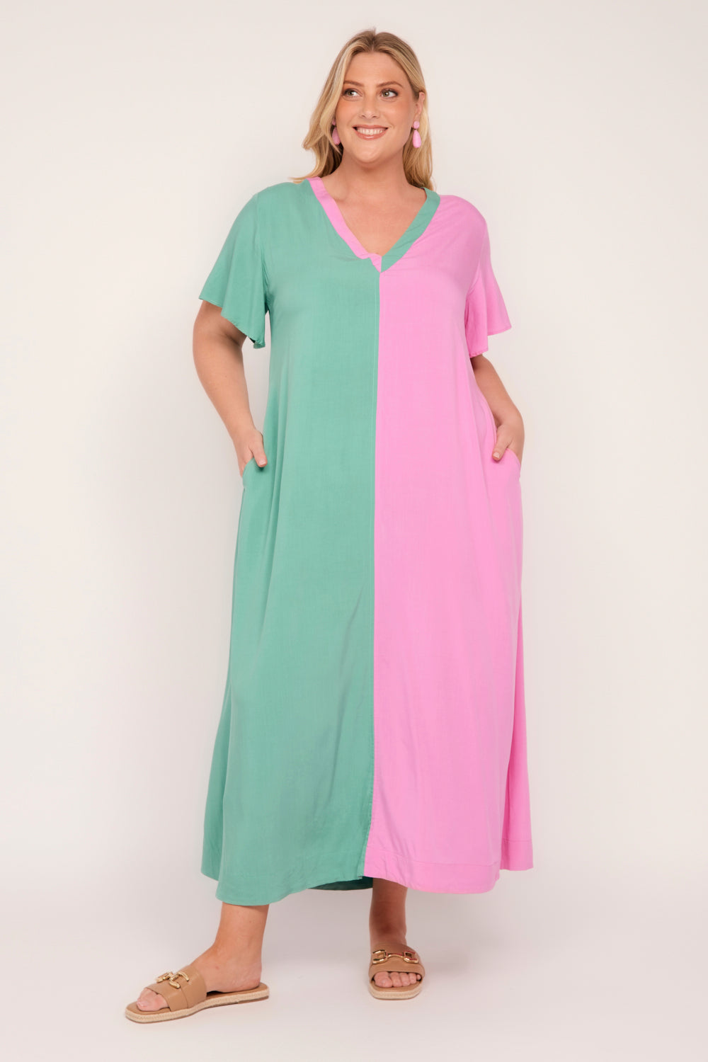 Tamryn Dress in Duo Delight