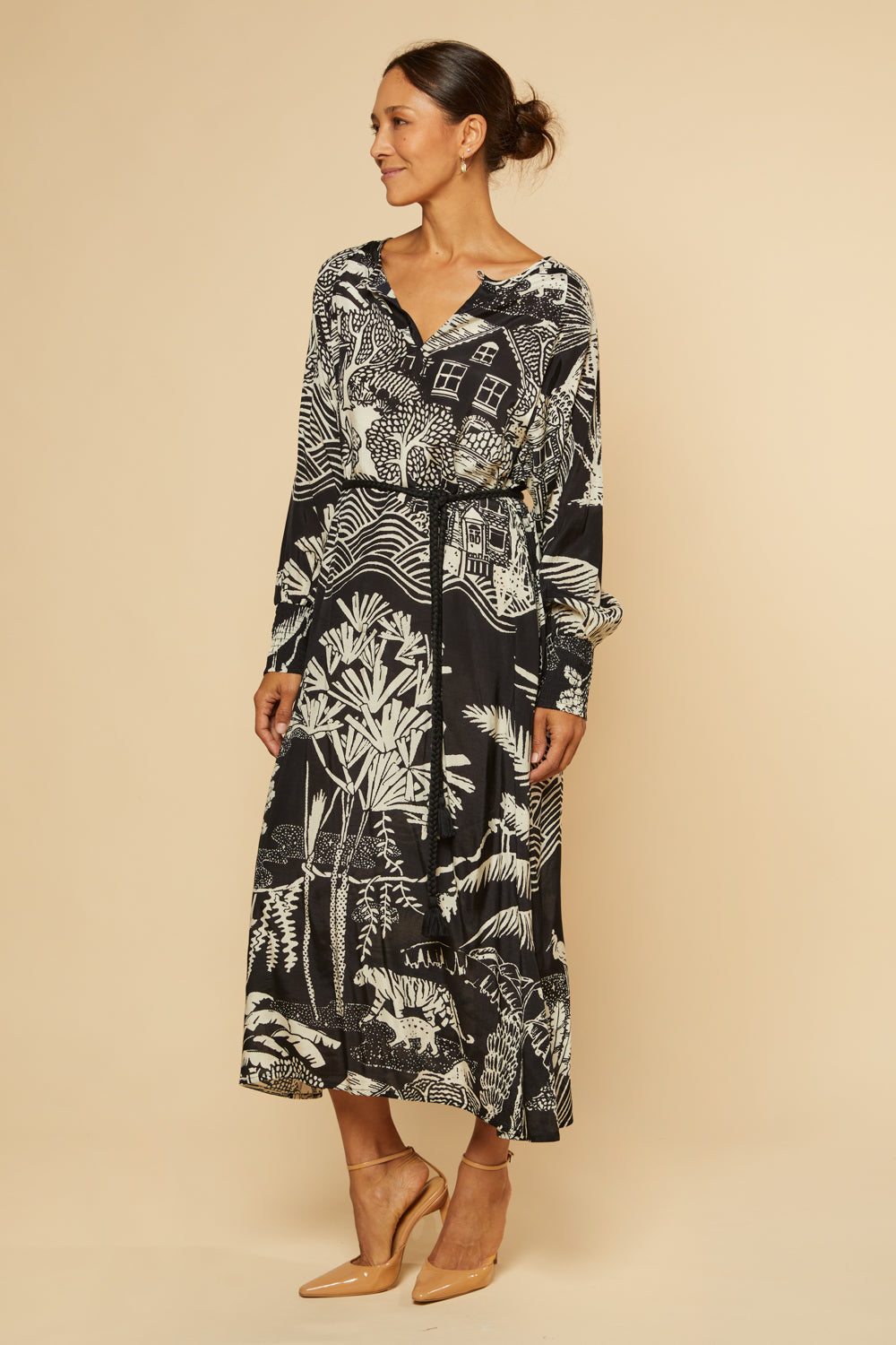 Tara Long Sleeve Dress in Sanctuary