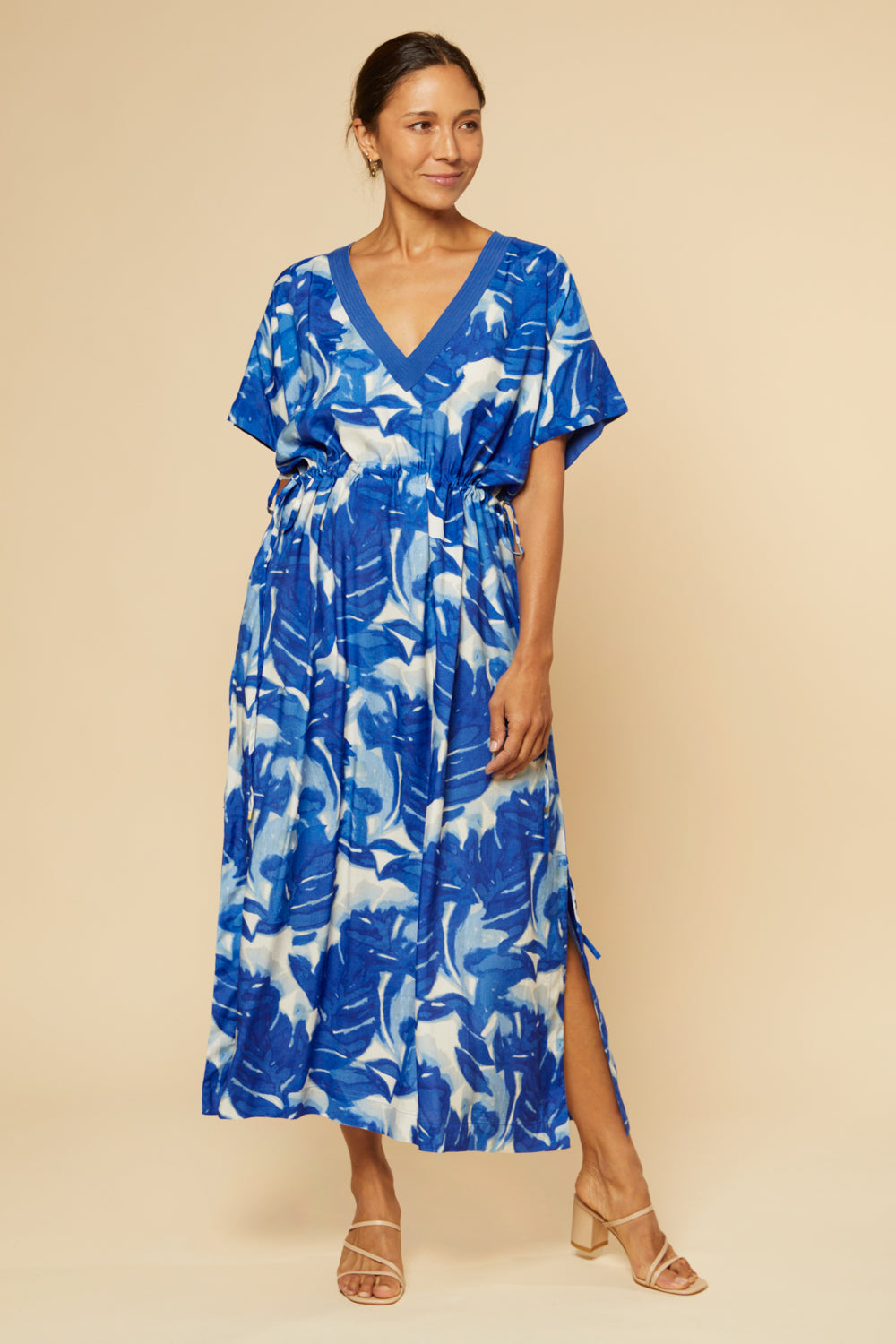 Tasha Maxi Kaftan Dress in Bora Bora