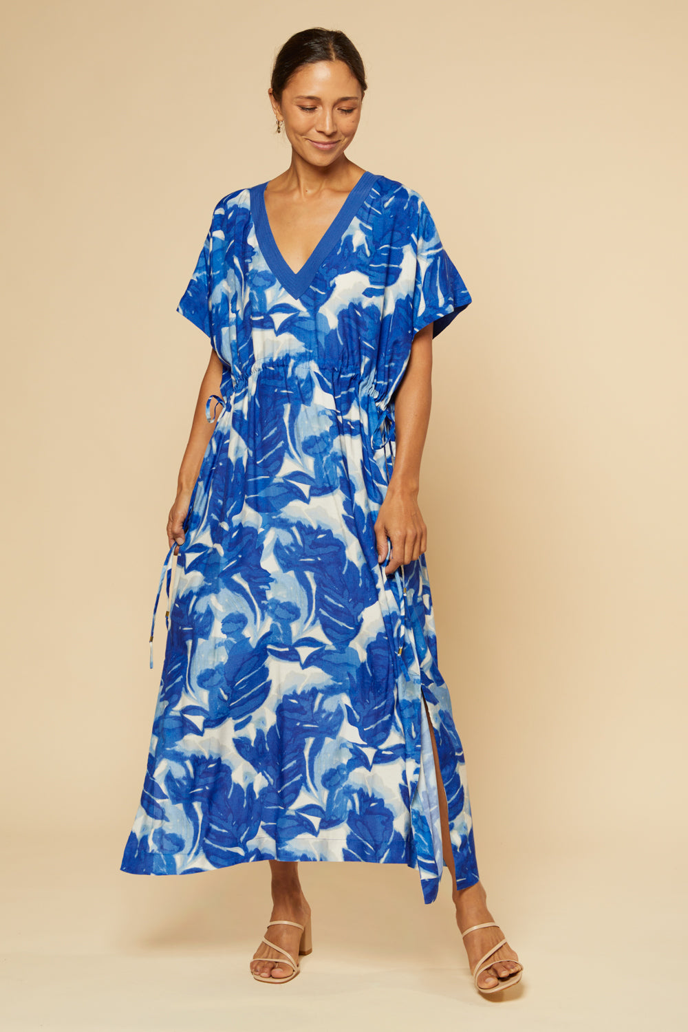 Tasha Maxi Kaftan Dress in Bora Bora