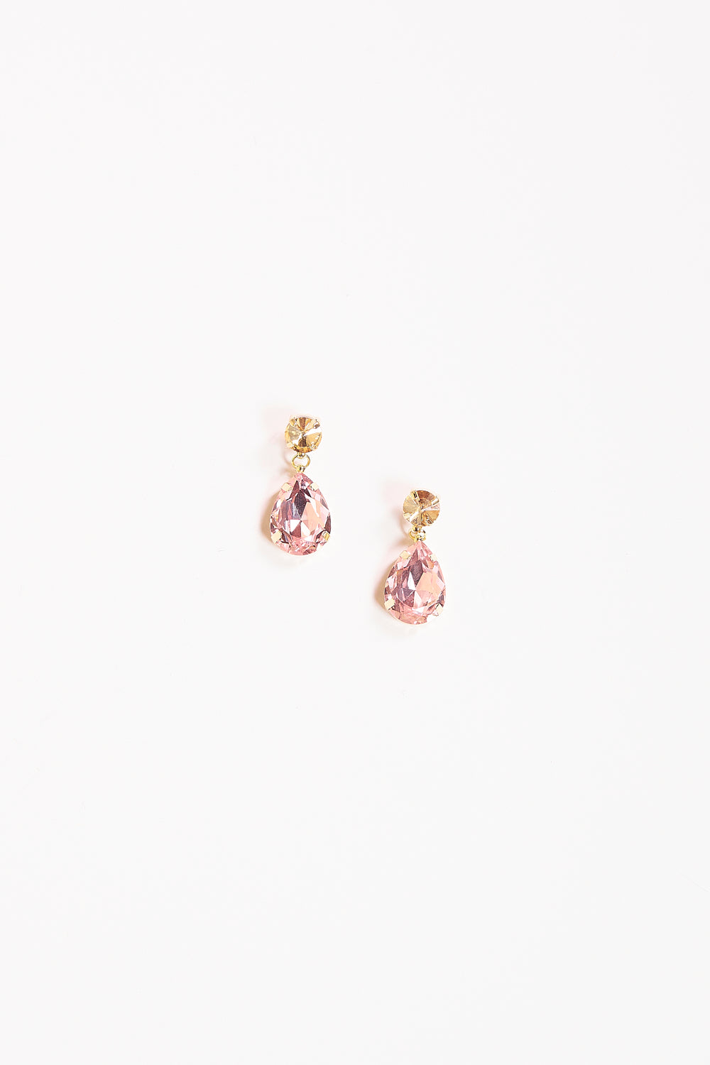 Tear Drop Earrings in Rose