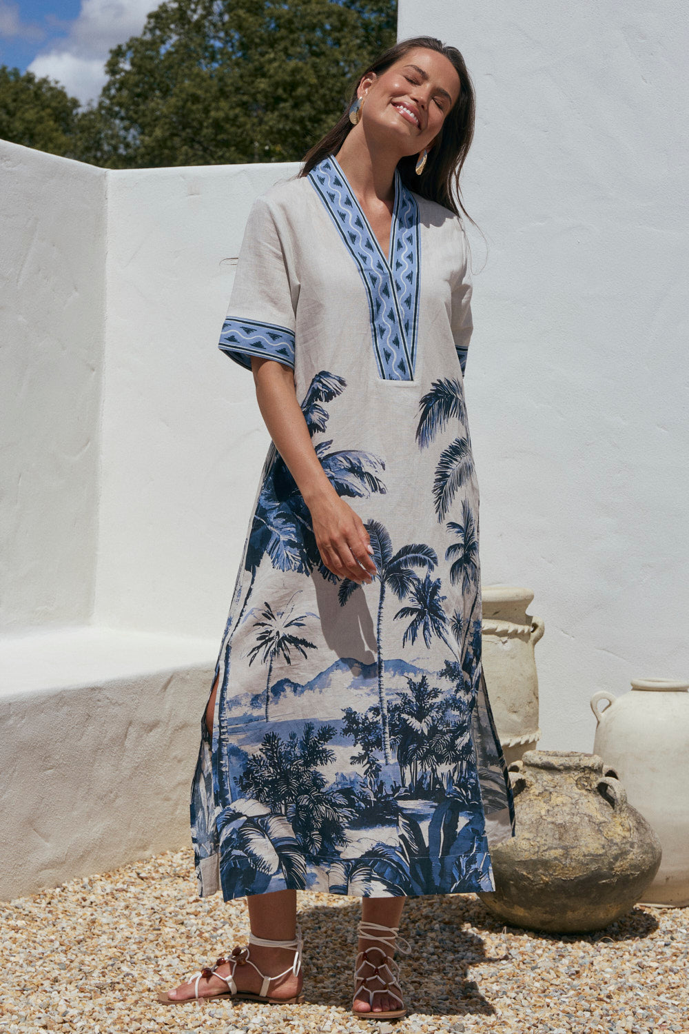 Tia Tunic Dress in Bahama Breeze