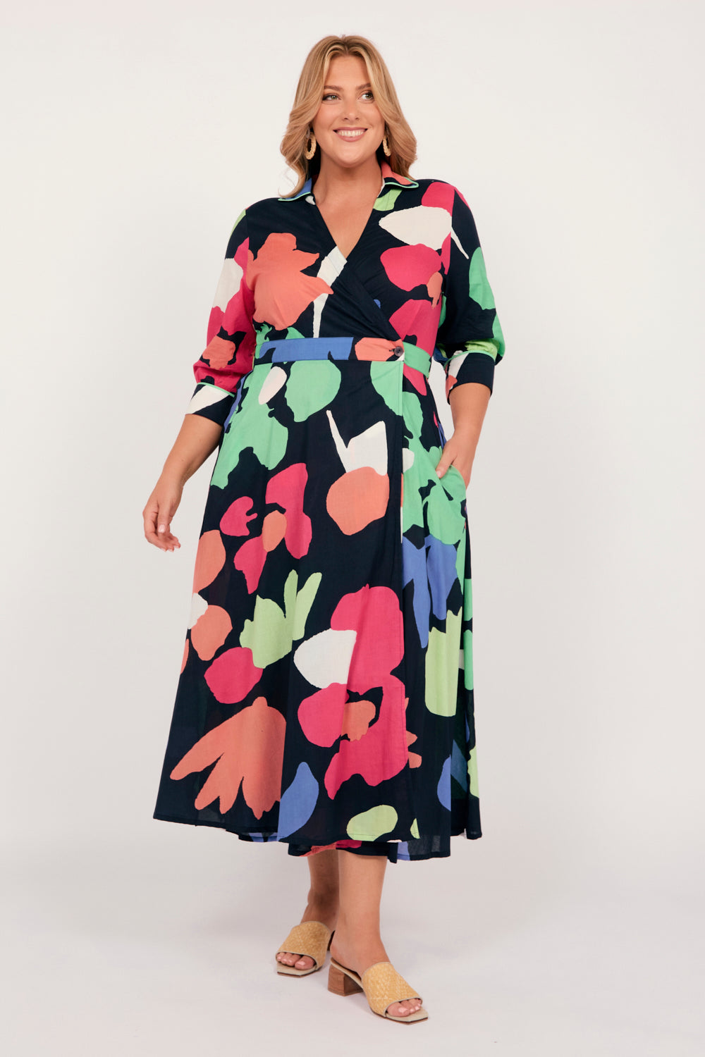 Wendy Wrap Dress in Daydream