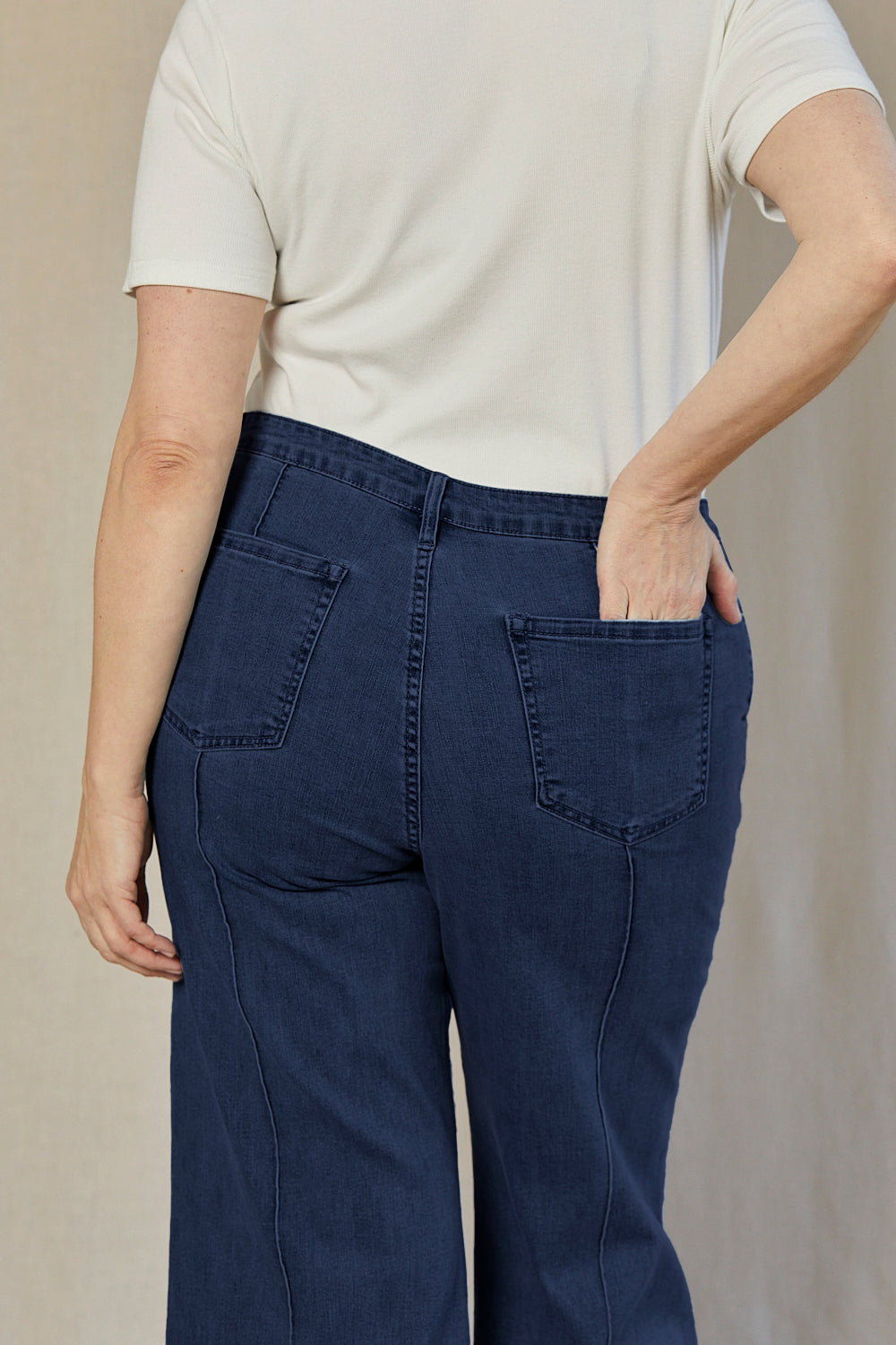 Adrift Denim Wide Leg Jeans in Dark Wash