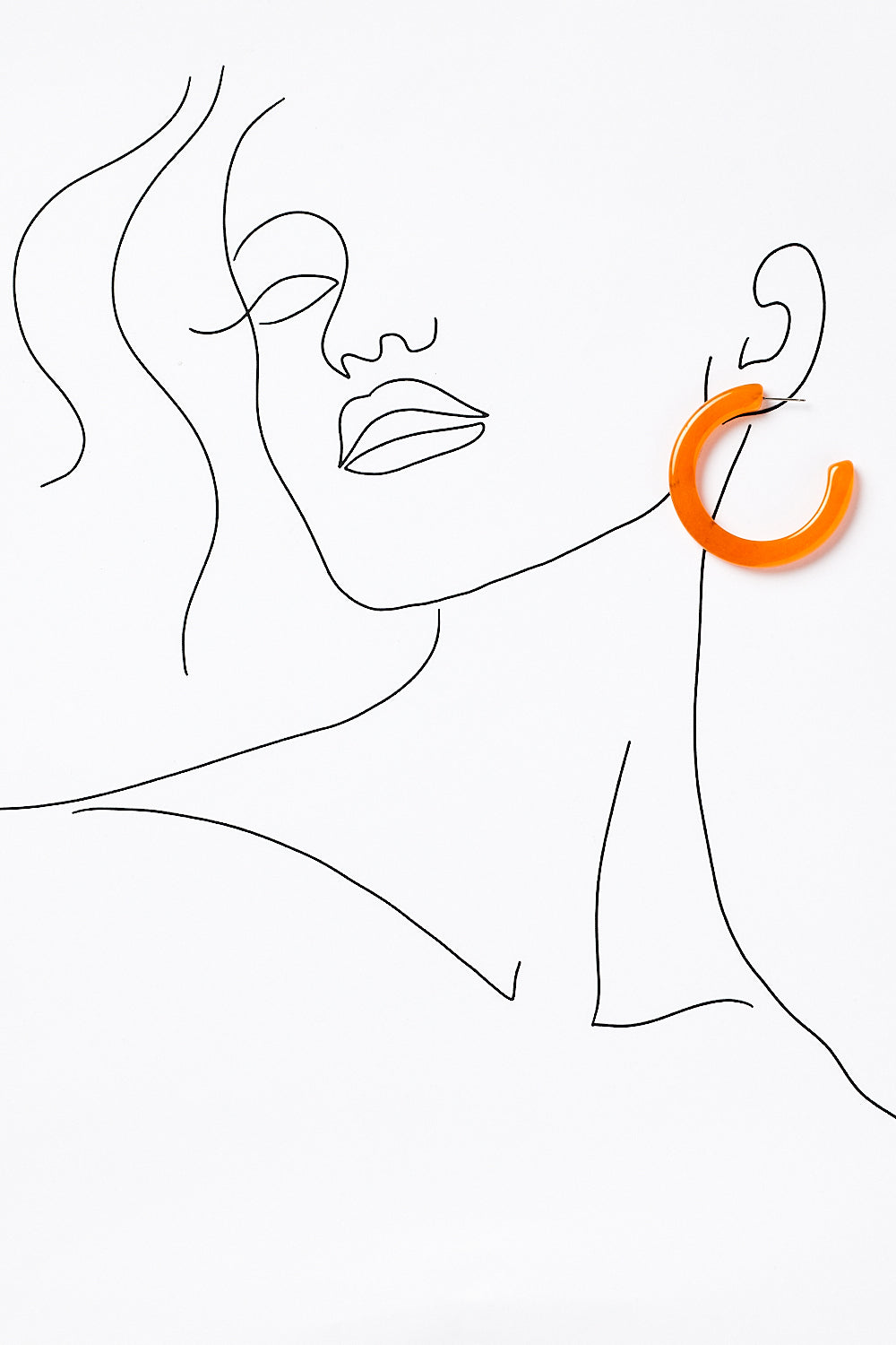 Yara Earrings in Orange