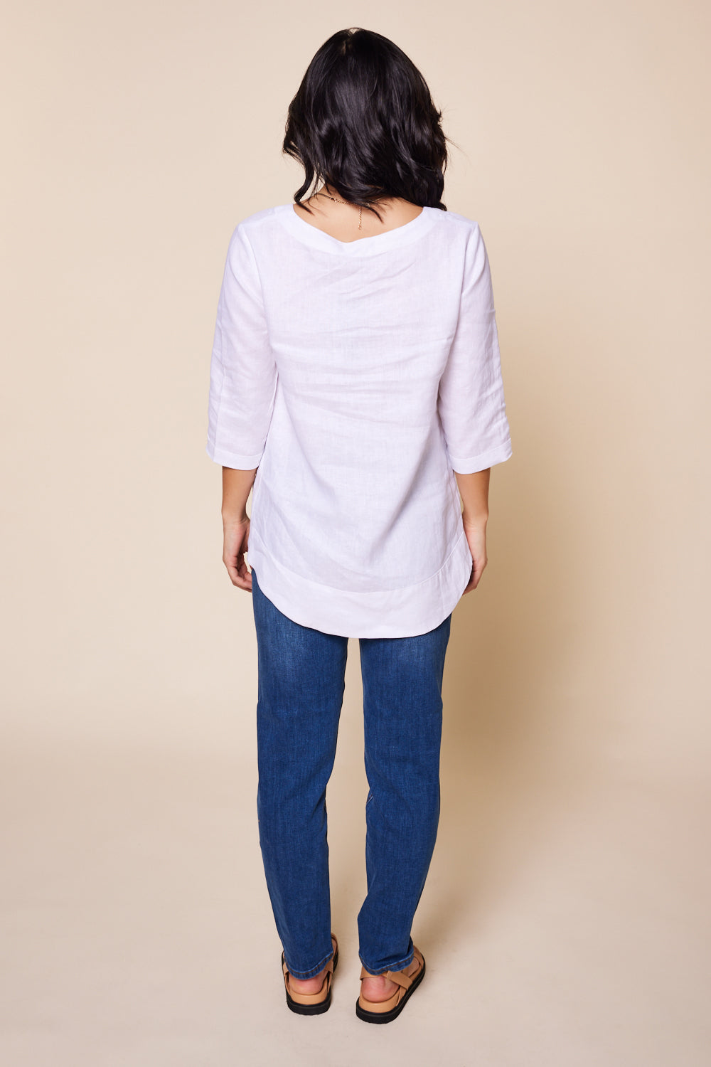 Boatneck Top in White (1423883993200)