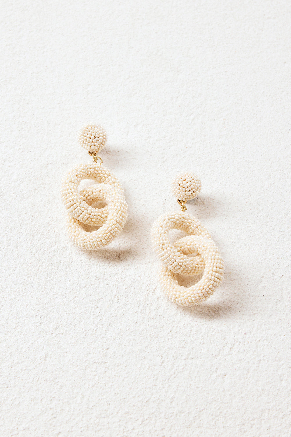 Danica Earrings in Cream (7072420528202)