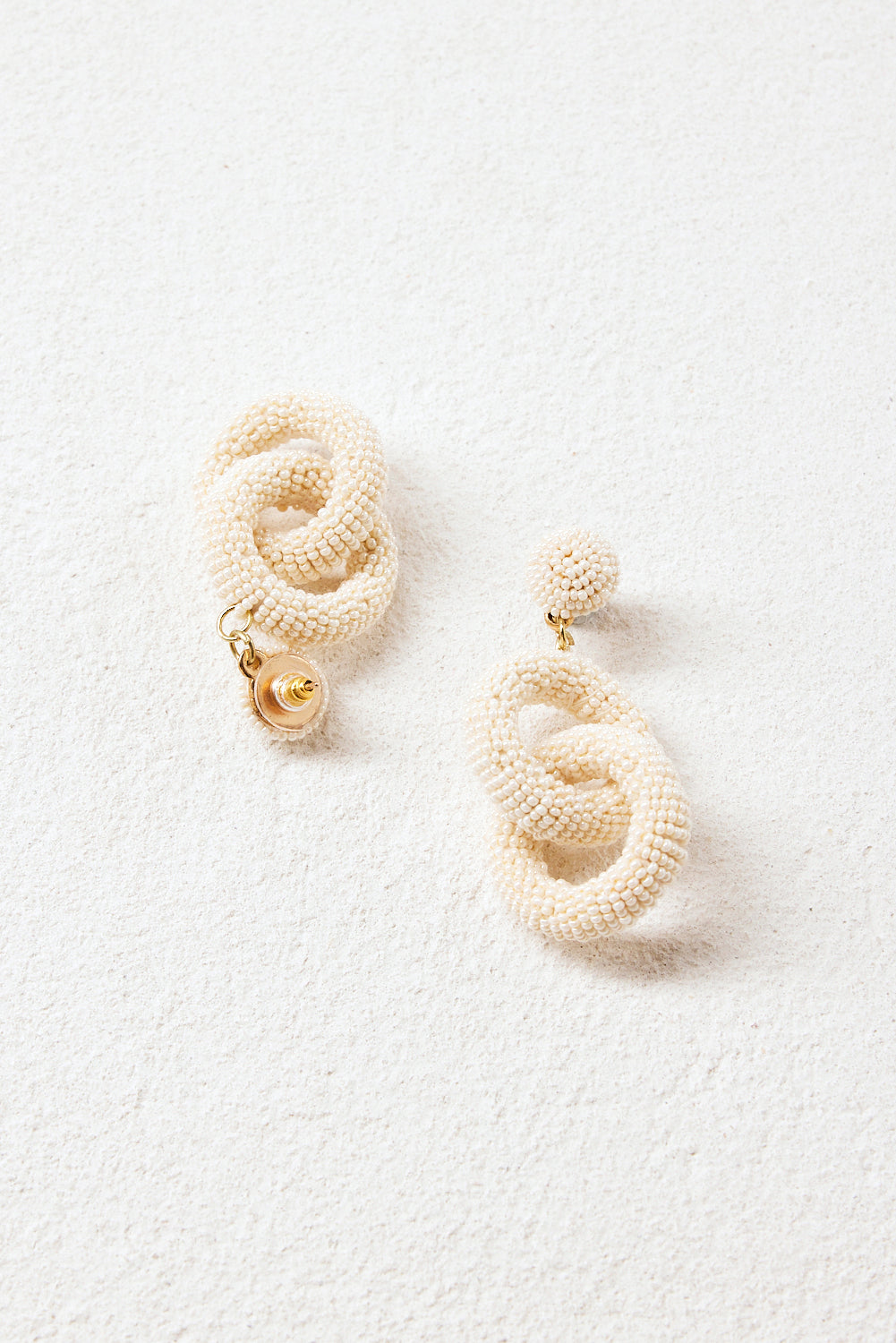 Danica Earrings in Cream (7072420528202)