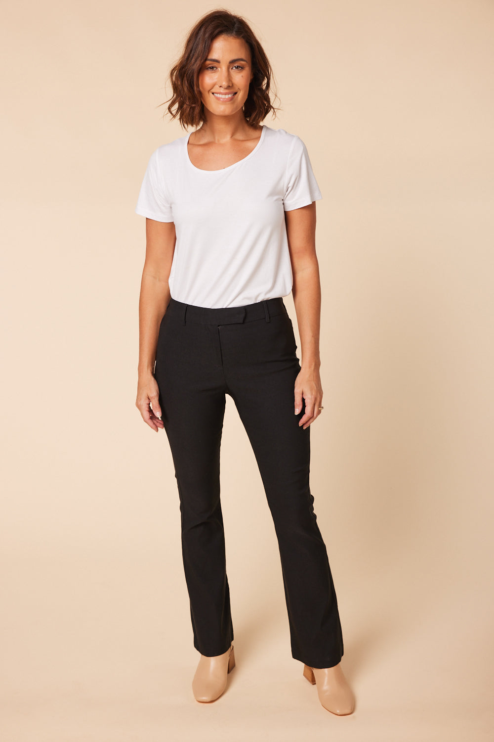 Ponte Bootleg Pant in Black (6565617762378)