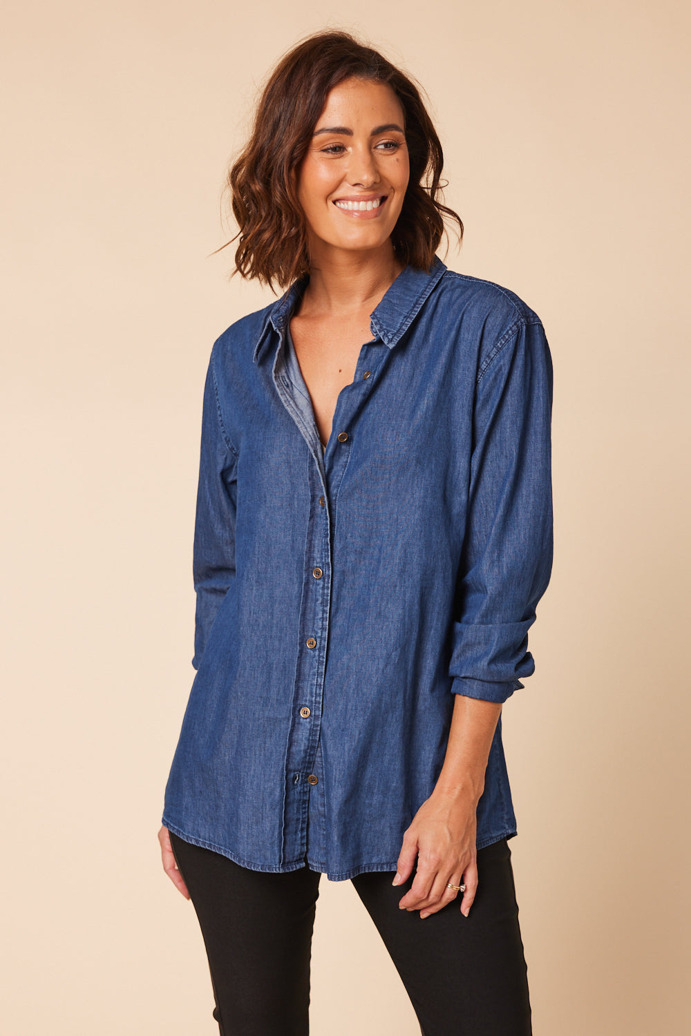 Sam Shirt in Chambray (7113004580938)